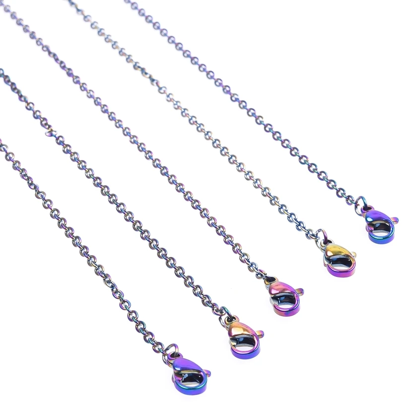 

10PCS Stainless Steel Cross Chain Necklace 1.6mm 2mm Link 16inch 18" 20" 22" 24" 26" 28" 30" 32" 34" 36" Bulk Wholesale