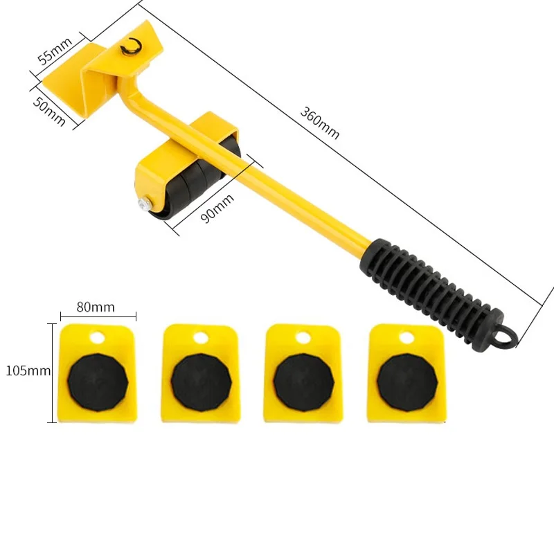 High Quality 5 In 1 Moving Heavy Object Handling Tool Household Furniture Mobile Device Labor Saving Crowbar Hand Tool Set
High Quality 5 In 1 Moving Heavy Object Handling Tool Household Furniture Mobile Device Labor Saving Crowbar Hand Tool Set