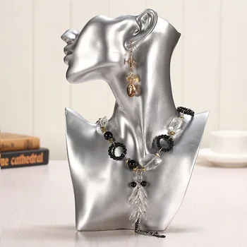 Resin jewelry display Counter Necklace Pendant Bust Fixer Creative earring doll Display stand decoration WJ527
Resin jewelry display Counter Necklace Pendant Bust Fixer Creative earring doll Display stand decoration WJ527