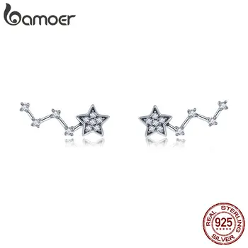 BAMOER Real 925 Sterling Silver Elegant Sparkling Star Crystal CZ Small Stud Earrings for Women Fashion Earrings Jewelry SCE439
BAMOER Real 925 Sterling Silver Elegant Sparkling Star Crystal CZ Small Stud Earrings for Women Fashion Earrings Jewelry SCE439