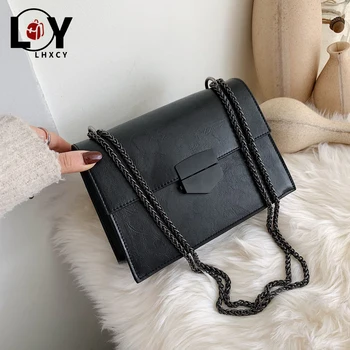 Retro Solid Color Chain Clamshell Lock Crossbody Bags For Women 2020 Leisure Pu Leather Shoulder Bag Luxury Travel Designer Bags
Retro Solid Color Chain Clamshell Lock Crossbody Bags For Women 2020 Leisure Pu Leather Shoulder Bag Luxury Travel Designer Bags
