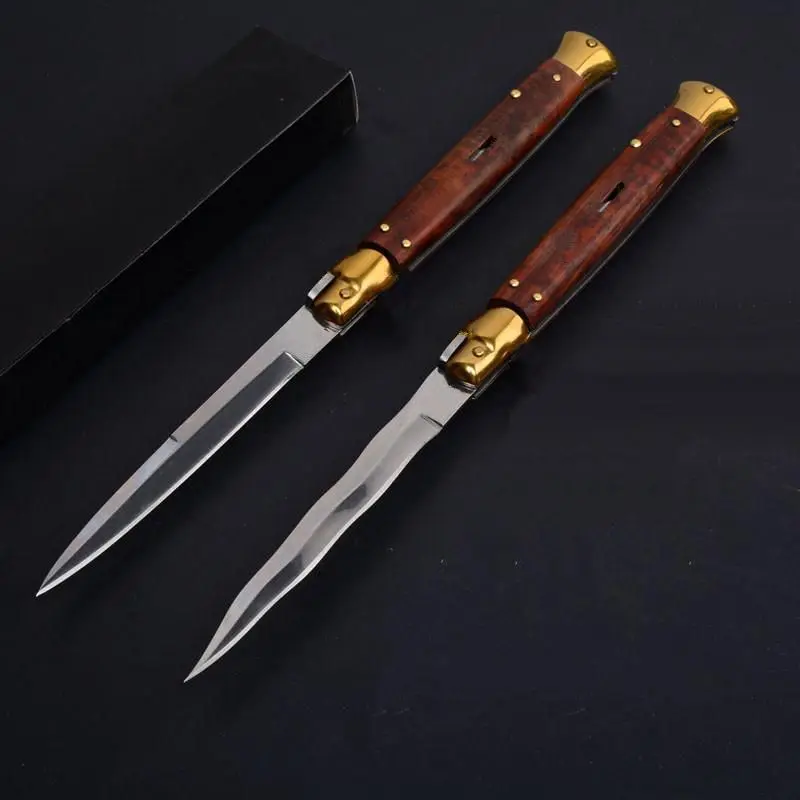 11 inch Wave Blade Natural Moracea Wood Handle Itau Pocket Knife Assisted Folding Hunting Tactical Survival Knifes Gift
11 inch Wave Blade Natural Moracea Wood Handle Itau Pocket Knife Assisted Folding Hunting Tactical Survival Knifes Gift