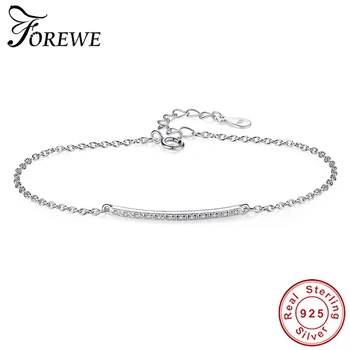 Fashion New 925 Sterling Silver Chain Bracelet Crystal CZ Geometric Bar Simple Bracelet for Women Wedding Jewelry Christmas Gift 
Fashion New 925 Sterling Silver Chain Bracelet Crystal CZ Geometric Bar Simple Bracelet for Women Wedding Jewelry Christmas Gift