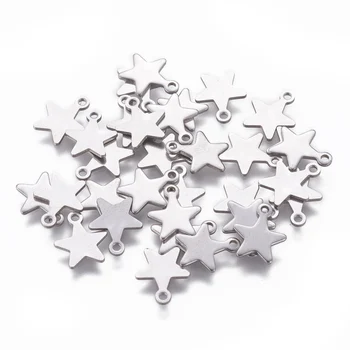 20pcs Star Small 304 Stainless Steel Charms Pendant for Jewlery Making DIY Bracelet Necklace 10x8x0.8mm Hole: 1mm
20pcs Star Small 304 Stainless Steel Charms Pendant for Jewlery Making DIY Bracelet Necklace 10x8x0.8mm Hole: 1mm