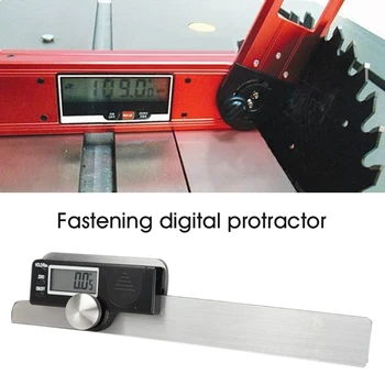 Portable Ruler Stainless Steel LCD Display Digital Protractor Electronic Inclinometer Level Measuring Tool Fastening Type
Portable Ruler Stainless Steel LCD Display Digital Protractor Electronic Inclinometer Level Measuring Tool Fastening Type