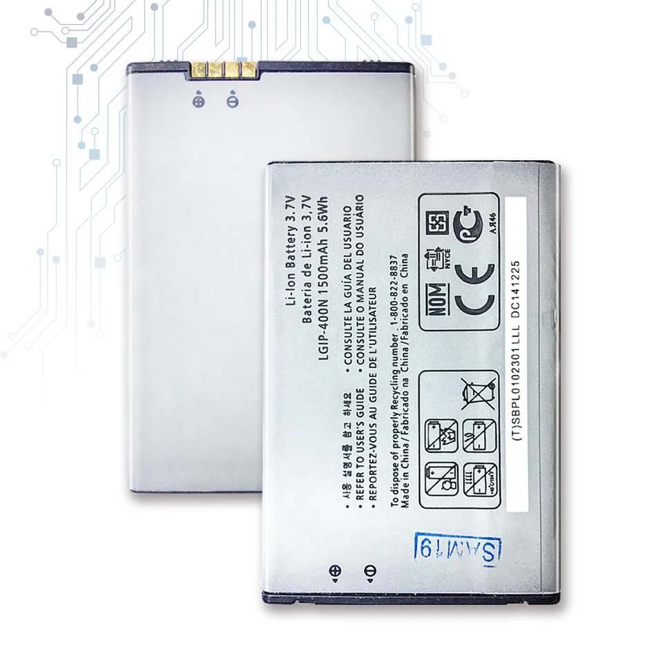 Replacement Battery LGIP-400N For LG OPTIMUS M/C/U/V/T/S/1 VM670 LS670 MS690 P503 P500 P520 P505 P509 LGIP 400N with Track Code
Replacement Battery LGIP-400N For LG OPTIMUS M/C/U/V/T/S/1 VM670 LS670 MS690 P503 P500 P520 P505 P509 LGIP 400N with Track Code