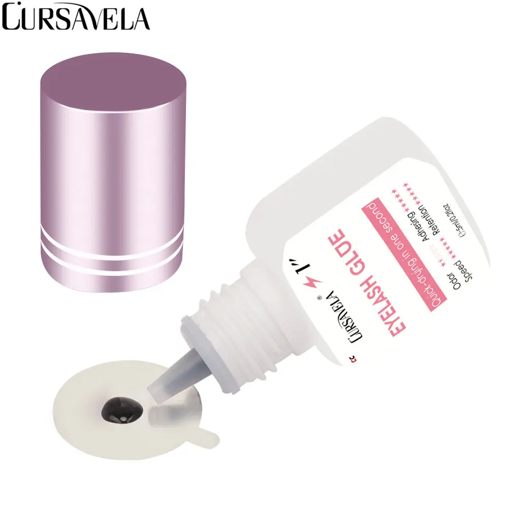 CURSAVELA Professional Extension Lashes Glue 5ML Quick Dry Strong Adhesive No Odor Ellipse Lashes Glue Korea Glues Vendor
CURSAVELA Professional Extension Lashes Glue 5ML Quick Dry Strong Adhesive No Odor Ellipse Lashes Glue Korea Glues Vendor