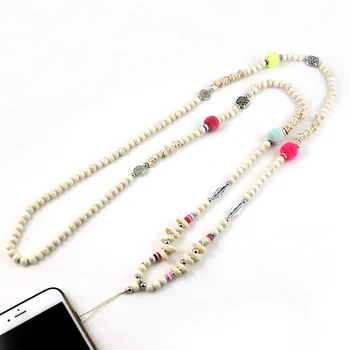 Beautiful Necklace White Wood Beads Chain Multifunction ID Work Card Rope Chain Mobile Phone Hanging Chain Lanyard boho Handmade
Beautiful Necklace White Wood Beads Chain Multifunction ID Work Card Rope Chain Mobile Phone Hanging Chain Lanyard boho Handmade