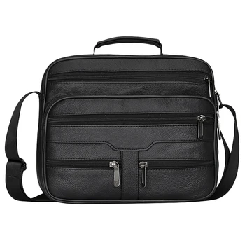 Men Genuine Leather Bags Messenger Bag Men Shoulder Bag Crossbody Bags Black Retro Multifunction Handbags 0511#
Men Genuine Leather Bags Messenger Bag Men Shoulder Bag Crossbody Bags Black Retro Multifunction Handbags 0511#