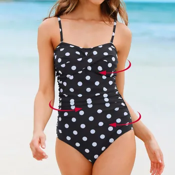 Womens Swimming Polka Dot Costume Padded Swimsuit Monokini Push Up Bikini Sets Swimwear Bikini 2020 mujer maillot de bain femme 
Womens Swimming Polka Dot Costume Padded Swimsuit Monokini Push Up Bikini Sets Swimwear Bikini 2020 mujer maillot de bain femme