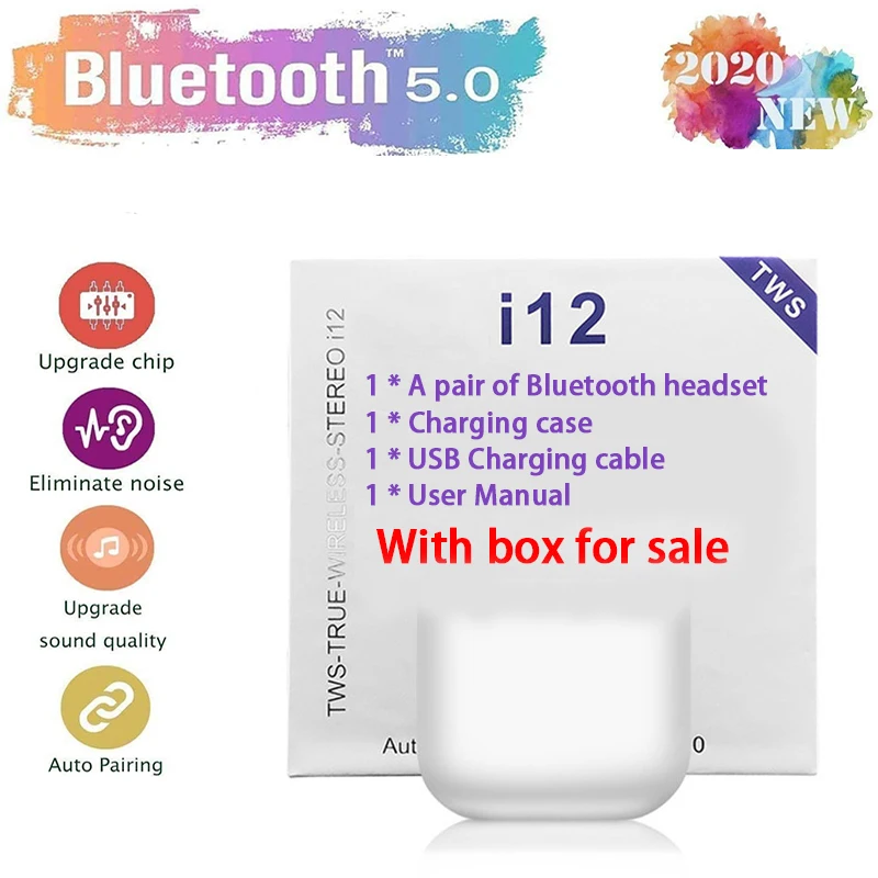 i12 Mini Tws Wireless Bluetooth 5.0 Earphone Touch KeyEarbuds With Mic Charging Box Sport For Smart Phone
i12 Mini Tws Wireless Bluetooth 5.0 Earphone Touch KeyEarbuds With Mic Charging Box Sport For Smart Phone