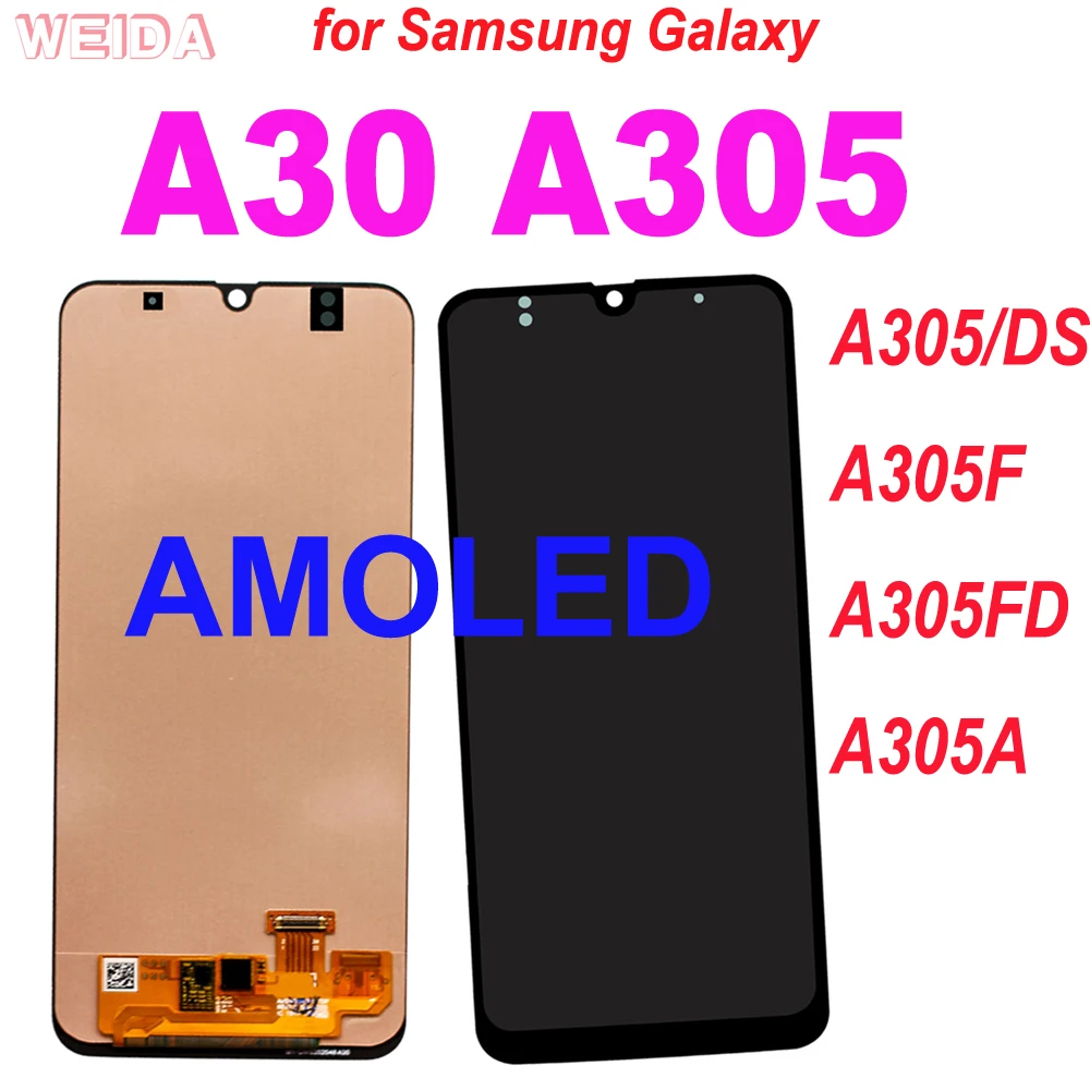 Super AMOLED 6.4'' LCD for SAMSUNG GALAXY A30 A305/DS A305F A305FD A305A LCD Display Touch Screen Digitizer Assembly for A30 LCD
Super AMOLED 6.4'' LCD for SAMSUNG GALAXY A30 A305/DS A305F A305FD A305A LCD Display Touch Screen Digitizer Assembly for A30 LCD