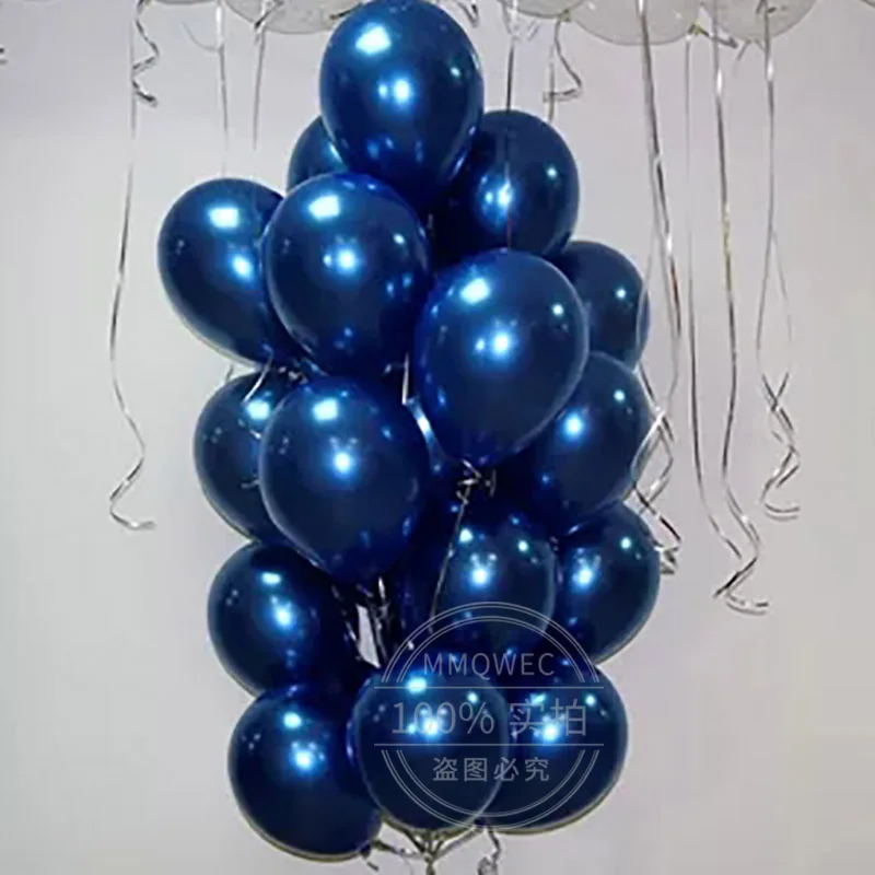 Фото 20 шт. 5/10/12 дюймов чернильный синий латексный шар мятно-зеленый гелиевый воздушный
