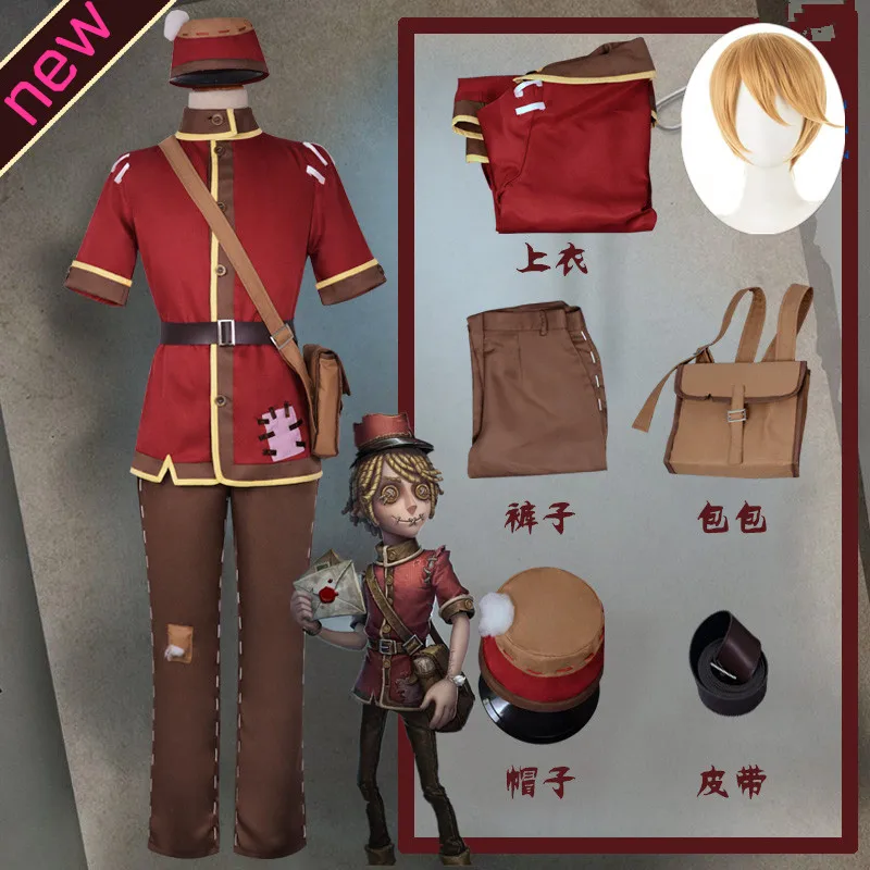 Game Identity V Cosplay Costumes Postman Victor Grantz Cosplay Costume Survivor Original Skin Uniform Suits Clothes Red Uniform 
Game Identity V Cosplay Costumes Postman Victor Grantz Cosplay Costume Survivor Original Skin Uniform Suits Clothes Red Uniform