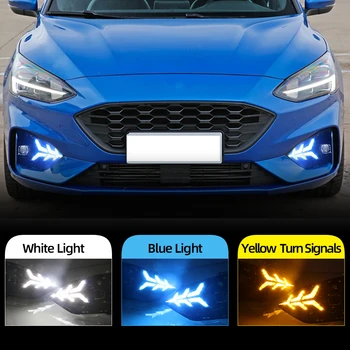 CSCSNL 1Set DRL Car LED Daytime Running Light fog lamp driving light with Turning Yellow Signal style Relay For Ford Focus 2019
CSCSNL 1Set DRL Car LED Daytime Running Light fog lamp driving light with Turning Yellow Signal style Relay For Ford Focus 2019