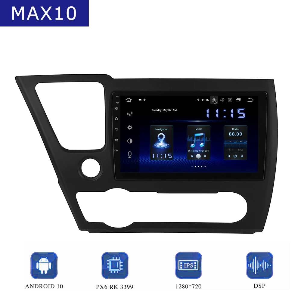 9" Android 10.0 Car Multimedia player for Honda Civic 2013 2014 2015 US version Radio DSP 1280*720 IPS screen CarPlay TDA7850
9" Android 10.0 Car Multimedia player for Honda Civic 2013 2014 2015 US version Radio DSP 1280*720 IPS screen CarPlay TDA7850