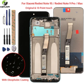 Keajor Original Display For Xiaomi Redmi Note 9S LCD Display Digitizer Accessory Replacement For Redmi Note 9 Pro Touch Screen
