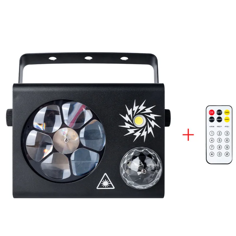 Home Party Light 4in1 Stage Lighting Effect Laser Projector RGB Magic Ball Gobo Patterns Dmx Remote Sound Party Lights For Disco
Home Party Light 4in1 Stage Lighting Effect Laser Projector RGB Magic Ball Gobo Patterns Dmx Remote Sound Party Lights For Disco