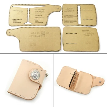 DIY Small Wallet Kraft Paper Template ID Bank Card Storage Bag Making Pattern Leather Craftwork Sewing Stencil Supplies
DIY Small Wallet Kraft Paper Template ID Bank Card Storage Bag Making Pattern Leather Craftwork Sewing Stencil Supplies