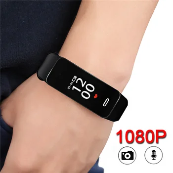One Key Recording Easy Using 1080P HD Video Camera Audio Voice Recorder Comcorder Smartband Smart Band Watch Wristband Bracelet
One Key Recording Easy Using 1080P HD Video Camera Audio Voice Recorder Comcorder Smartband Smart Band Watch Wristband Bracelet