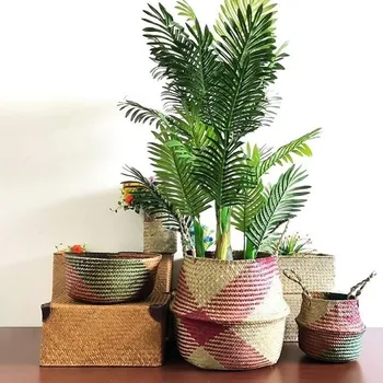 32 Style Foldable Handmade Storage Basket Folding Wicker Rattan Seagras Belly Straw Garden Flower Pot Planter Laundry Basket
32 Style Foldable Handmade Storage Basket Folding Wicker Rattan Seagras Belly Straw Garden Flower Pot Planter Laundry Basket