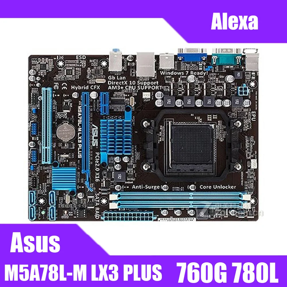 Asus M5A78L-M LX3 PLUS Desktop Motherboard 760G 780L Socket AM3+ DDR3 16G Micro ATX UEFI BIOS Original Used Mainboard
Asus M5A78L-M LX3 PLUS Desktop Motherboard 760G 780L Socket AM3+ DDR3 16G Micro ATX UEFI BIOS Original Used Mainboard