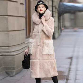 Fox Fur Collar Genuine Leather Wool Jacket Winter Women Clothes 2020 Natural Real Fur Coat Female Double-faced Tops ZT4086
Fox Fur Collar Genuine Leather Wool Jacket Winter Women Clothes 2020 Natural Real Fur Coat Female Double-faced Tops ZT4086
