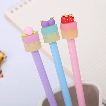 Creative Fruit Cake Gel Pen Cute 0.5mm black ink Signature Pen School Office writing Supplies Promotional Gift 
Creative Fruit Cake Gel Pen Cute 0.5mm black ink Signature Pen School Office writing Supplies Promotional Gift