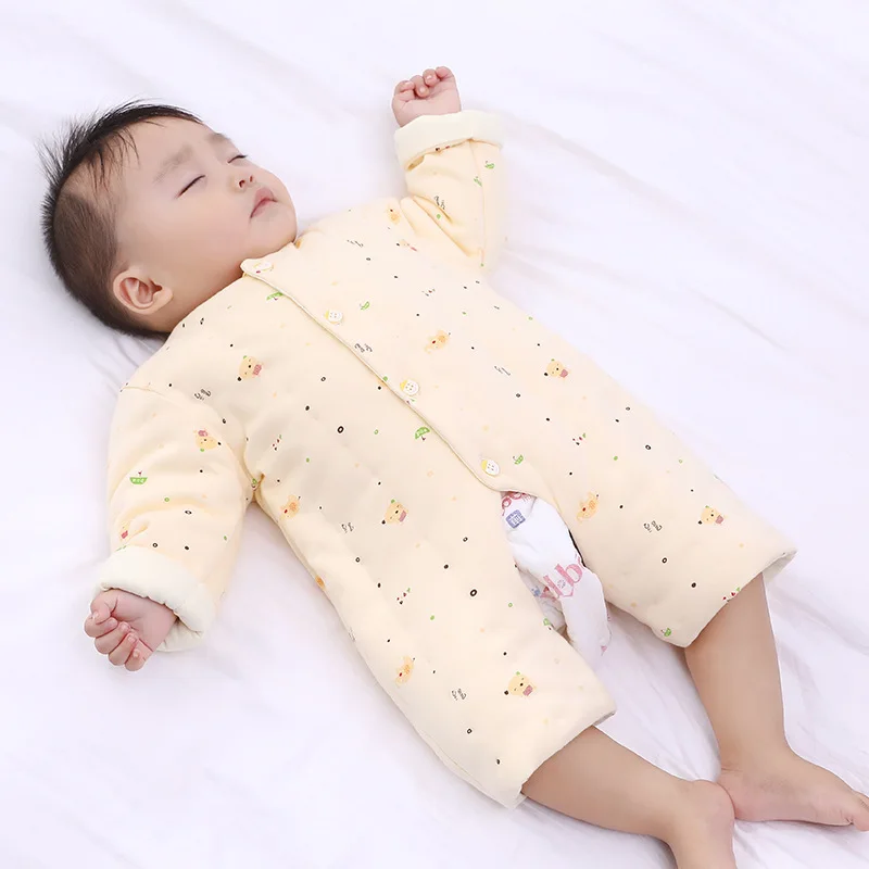 Infant Pure Cotton Onesie Baby Thick One-piece Pajama Anti-Cold Young CHILDREN'S Long Sleeve Pajamas Suit Autumn And Winter
Infant Pure Cotton Onesie Baby Thick One-piece Pajama Anti-Cold Young CHILDREN'S Long Sleeve Pajamas Suit Autumn And Winter