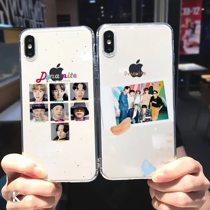 Korean kpop group new song 'Dynamite' Phone Case Transparent soft For iphone 5 5s 5c se 6 6s 7 8 11 12 plus mini x xs xr pro max
Korean kpop group new song 'Dynamite' Phone Case Transparent soft For iphone 5 5s 5c se 6 6s 7 8 11 12 plus mini x xs xr pro max