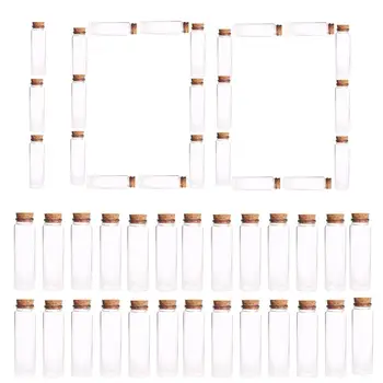 100pcs Popular 37*120MM 90ML Glass Storage Bottle Wishing Floating Bottle Empty Sample Bin Jars with Cork Stoppers - Transparent
100pcs Popular 37*120MM 90ML Glass Storage Bottle Wishing Floating Bottle Empty Sample Bin Jars with Cork Stoppers - Transparent