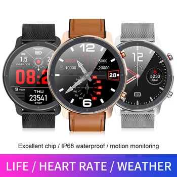 L11 Men Smart Watch ECG+PPG Heart Rate Blood Pressure Monitor IP68 Waterproof Weather Smartwatch For Android IOS VS L5 L8 L7 L9
L11 Men Smart Watch ECG+PPG Heart Rate Blood Pressure Monitor IP68 Waterproof Weather Smartwatch For Android IOS VS L5 L8 L7 L9