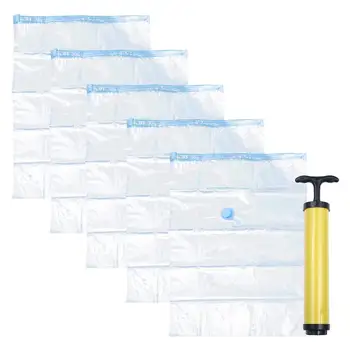 10pcs 60x80cm Vacuum Bag Foldable Quilt Clothes Compression Organizer Pouch Sealed Bags with Handpump
10pcs 60x80cm Vacuum Bag Foldable Quilt Clothes Compression Organizer Pouch Sealed Bags with Handpump