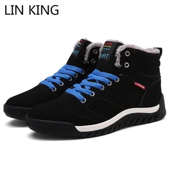LIN KING New Desig Men Snow Boots Winter Warm Cotton Shoes Big Size With Fur High Top Casual Sneakers Man Lace Up Ankle Boots
LIN KING New Desig Men Snow Boots Winter Warm Cotton Shoes Big Size With Fur High Top Casual Sneakers Man Lace Up Ankle Boots