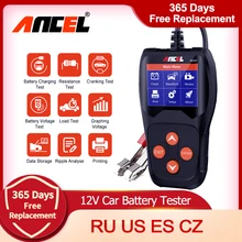 Ancel BA201 Car Battery Tester Detector 12V 100-2000CCA Cranking Charging Cricut Load Tester Analyzer Tools Battery Charging
Ancel BA201 Car Battery Tester Detector 12V 100-2000CCA Cranking Charging Cricut Load Tester Analyzer Tools Battery Charging