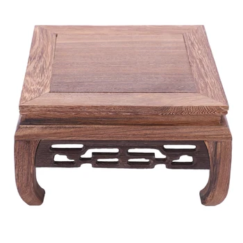 Mahogany Sculpture Buddha Statue Crafts Decoration Base Rectangular Solid Wood Stone Base
Mahogany Sculpture Buddha Statue Crafts Decoration Base Rectangular Solid Wood Stone Base