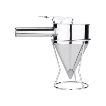 Stainless Steel Batter Pancake Ball Dispenser Cake Cupcake Dough Dispenser Funnel Household Takoyaki Machine Octopus Balls Maker
Stainless Steel Batter Pancake Ball Dispenser Cake Cupcake Dough Dispenser Funnel Household Takoyaki Machine Octopus Balls Maker