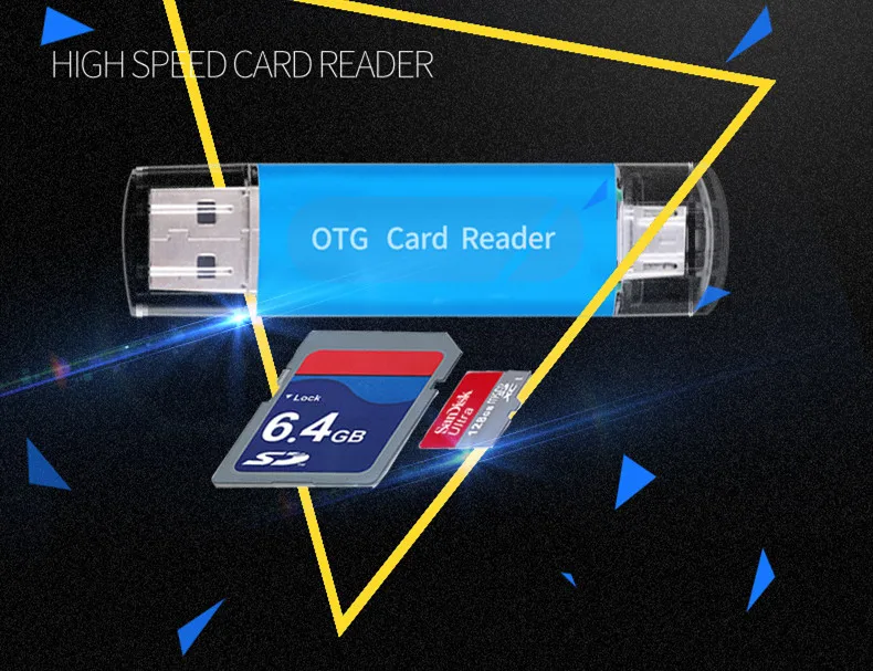 Multifunctional mobile phone card reader USB + mobile phone OTG two in one TF SD card reader
Multifunctional mobile phone card reader USB + mobile phone OTG two in one TF SD card reader