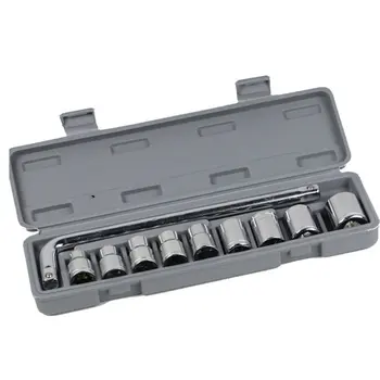 Sleeve set high strength and durability Mirror finish maximum precision for tightening or loosening 10pcs/set
Sleeve set high strength and durability Mirror finish maximum precision for tightening or loosening 10pcs/set