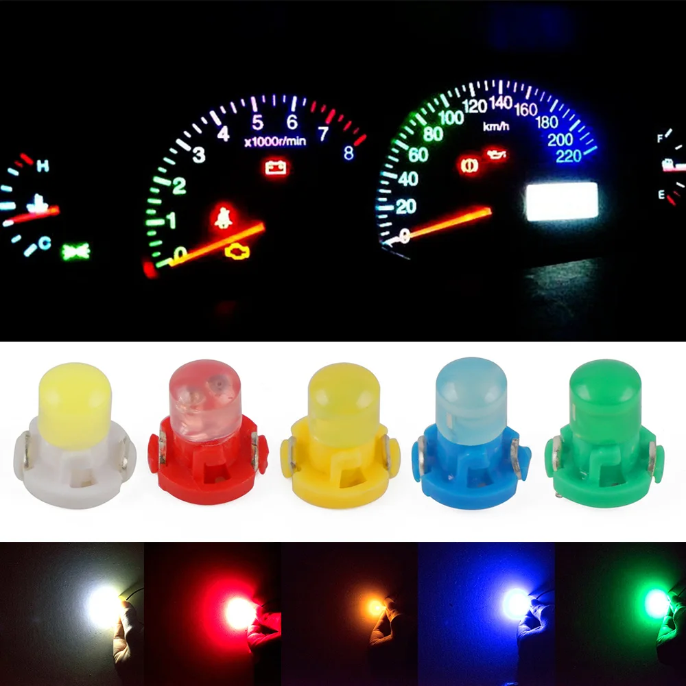 10Pcs Universal Car T3 Neo Wedge LED Instrument Cluster Dash Panel Climate Lights Bulbs | Автомобили и мотоциклы