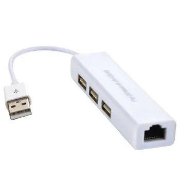 USB 2.0 Hub Lan 3 Port Ethernet Networks Adapter Card Cable AS99 
USB 2.0 Hub Lan 3 Port Ethernet Networks Adapter Card Cable AS99