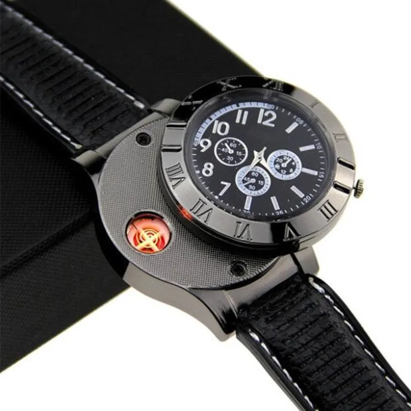 Selling Creative watch lighter multi-function electric metal outdoor windproof lighter USB charging electronic cigarette lighter
Selling Creative watch lighter multi-function electric metal outdoor windproof lighter USB charging electronic cigarette lighter