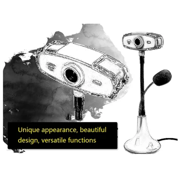 Webcam, HD Web Camera with HD Microphone 640X480P USB Webcam, Video for Meeting/E-Learning
Webcam, HD Web Camera with HD Microphone 640X480P USB Webcam, Video for Meeting/E-Learning