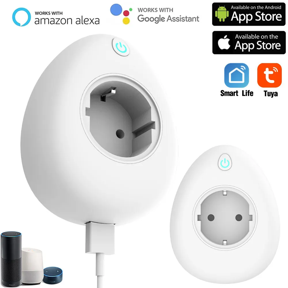 USB Smart Socket with Power Monitoring EU WiFi Timer Smart Plug WIFI Socket Remote Control Work with Alexa Google Home Tuya App
USB Smart Socket with Power Monitoring EU WiFi Timer Smart Plug WIFI Socket Remote Control Work with Alexa Google Home Tuya App