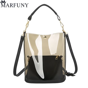2Pcs/Set Summer Women's Composite Bag Transparent PVC Handbags PU Leather Flap Crossbody Bags For Women 2020 Sac A Main Femme 
2Pcs/Set Summer Women's Composite Bag Transparent PVC Handbags PU Leather Flap Crossbody Bags For Women 2020 Sac A Main Femme