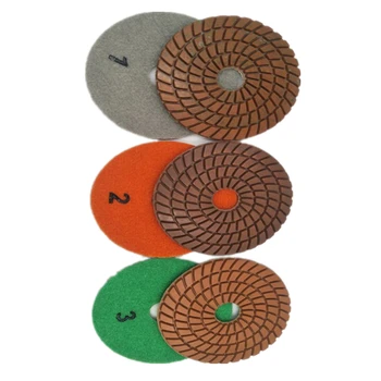 HT 4 Inch High Gloss Diamond Abrasive Polishing Pads 3 Steps Grinding Disc Grinding Wheel for Concrete Terrazzo Floor 12PCS
HT 4 Inch High Gloss Diamond Abrasive Polishing Pads 3 Steps Grinding Disc Grinding Wheel for Concrete Terrazzo Floor 12PCS
