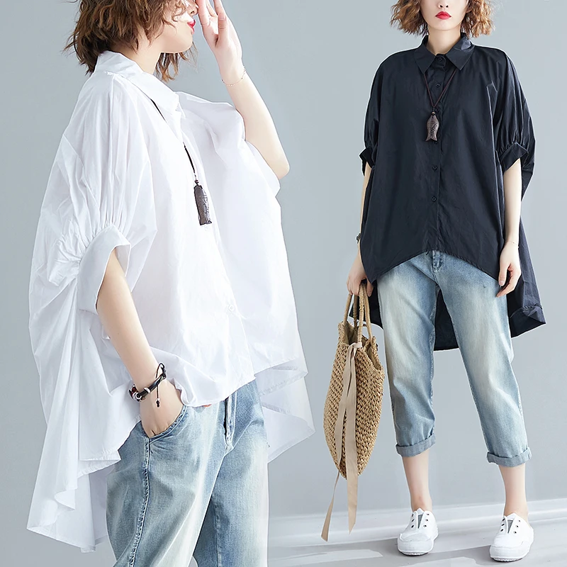 Plus Size Women Blouse Shirts Big Size Summer Lady Tops Tunic Solid Loose Casual Batwing Sleeve Female Clothes
Plus Size Women Blouse Shirts Big Size Summer Lady Tops Tunic Solid Loose Casual Batwing Sleeve Female Clothes