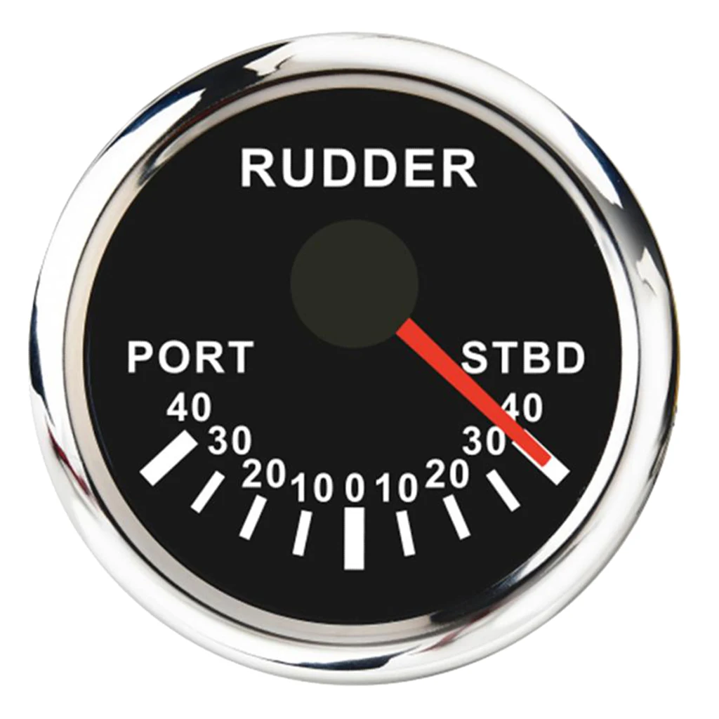 Boat Marine Rudder Angle Backlit Indicator Meter Waterproof 0-190Ω 2 Boat Marine Rudder Angle Backlit Indicator Meter Waterproof 0-190Ω 2