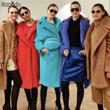 Nagodo long teddy coat 2019 winter warm lamb wool fur coats clothes for pregnant women oversize ladies jacket 12 colors
Nagodo long teddy coat 2019 winter warm lamb wool fur coats clothes for pregnant women oversize ladies jacket 12 colors