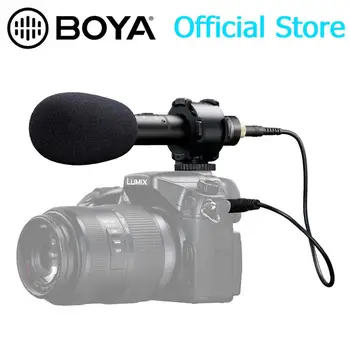 BOYA BY-PVM50 Professional 3.5mm Stereo X/Y condenser Microphone for DSLR Camera Camcorder Audio Recorder Mic + Foam Windshield
BOYA BY-PVM50 Professional 3.5mm Stereo X/Y condenser Microphone for DSLR Camera Camcorder Audio Recorder Mic + Foam Windshield